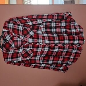 Torrid baby doll plaid top